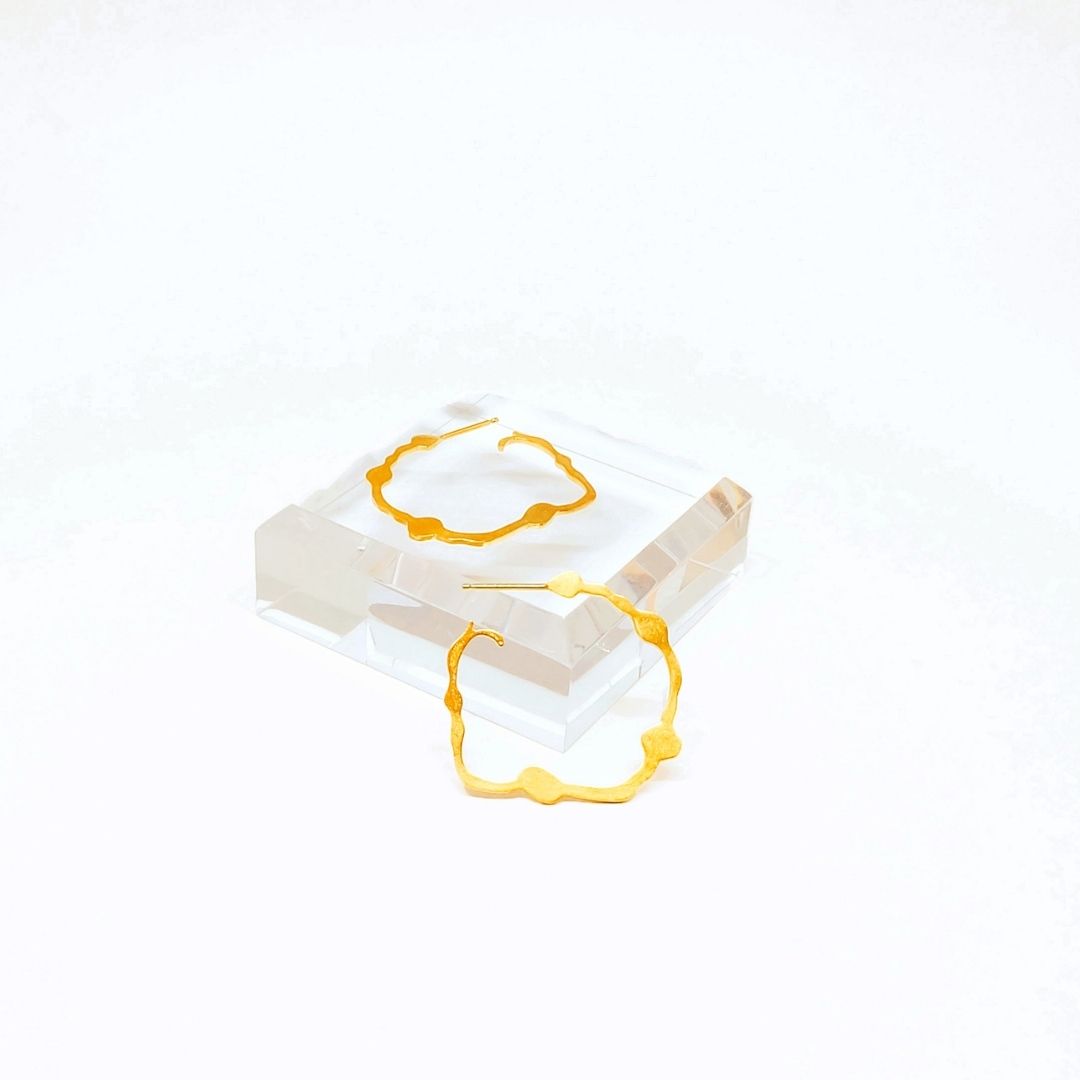 Nori Hoops, Gold Vermeil - Denisa Piatti Jewellery