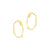 Oval Komu Earrings, Gold Vermeil - Denisa Piatti Jewellery