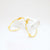 Oval Komu Hoops, Gold Vermeil - Denisa Piatti Jewellery