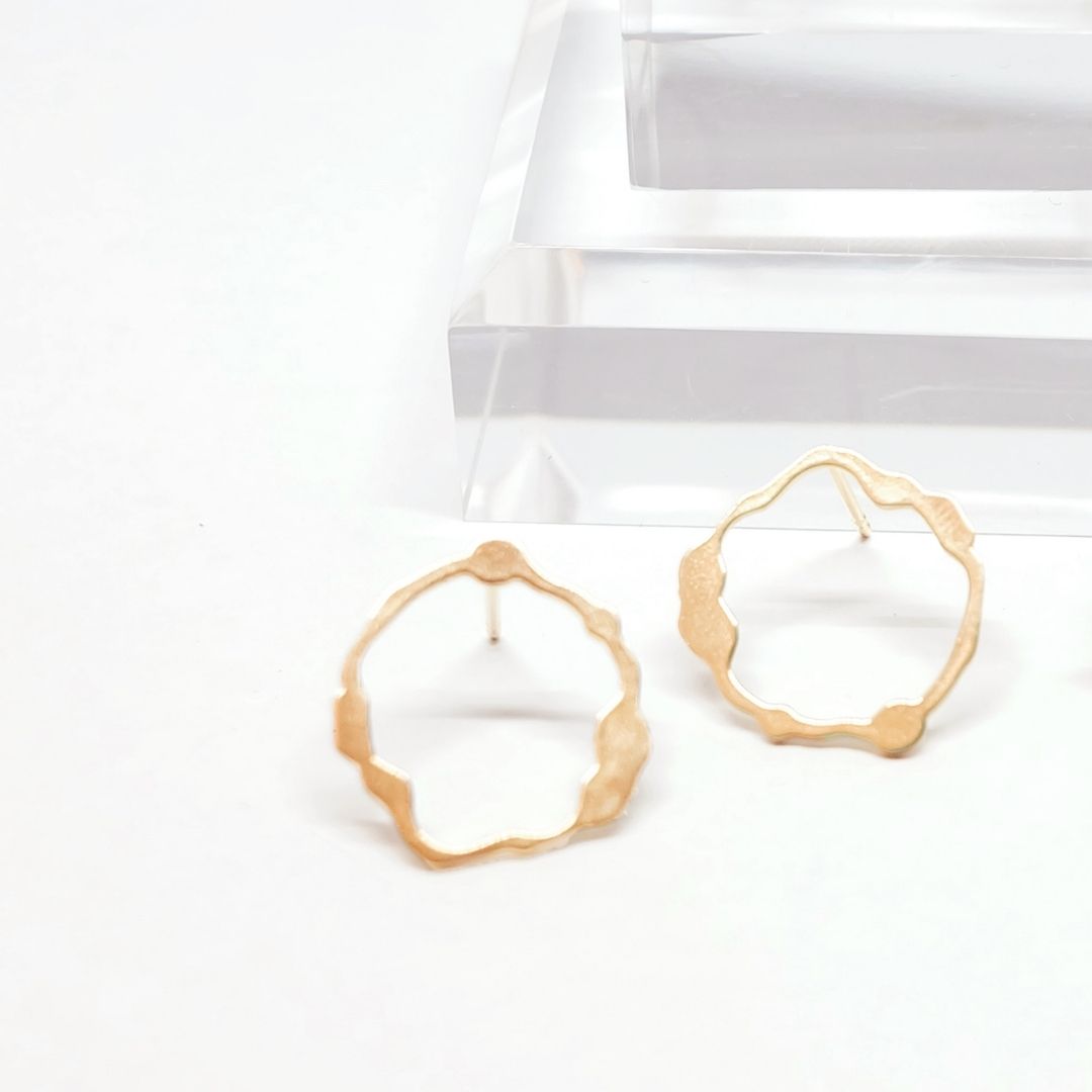 Petite Komu Earrings, Gold Vermeil - Denisa Piatti Jewellery