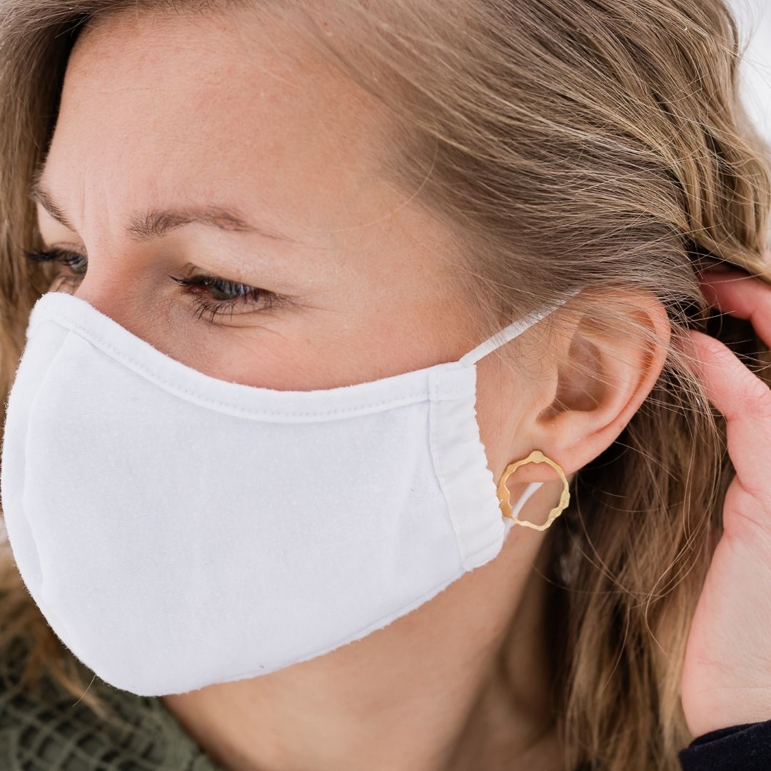 Petite Komu Earrings, Gold Vermeil - Denisa Piatti Jewellery