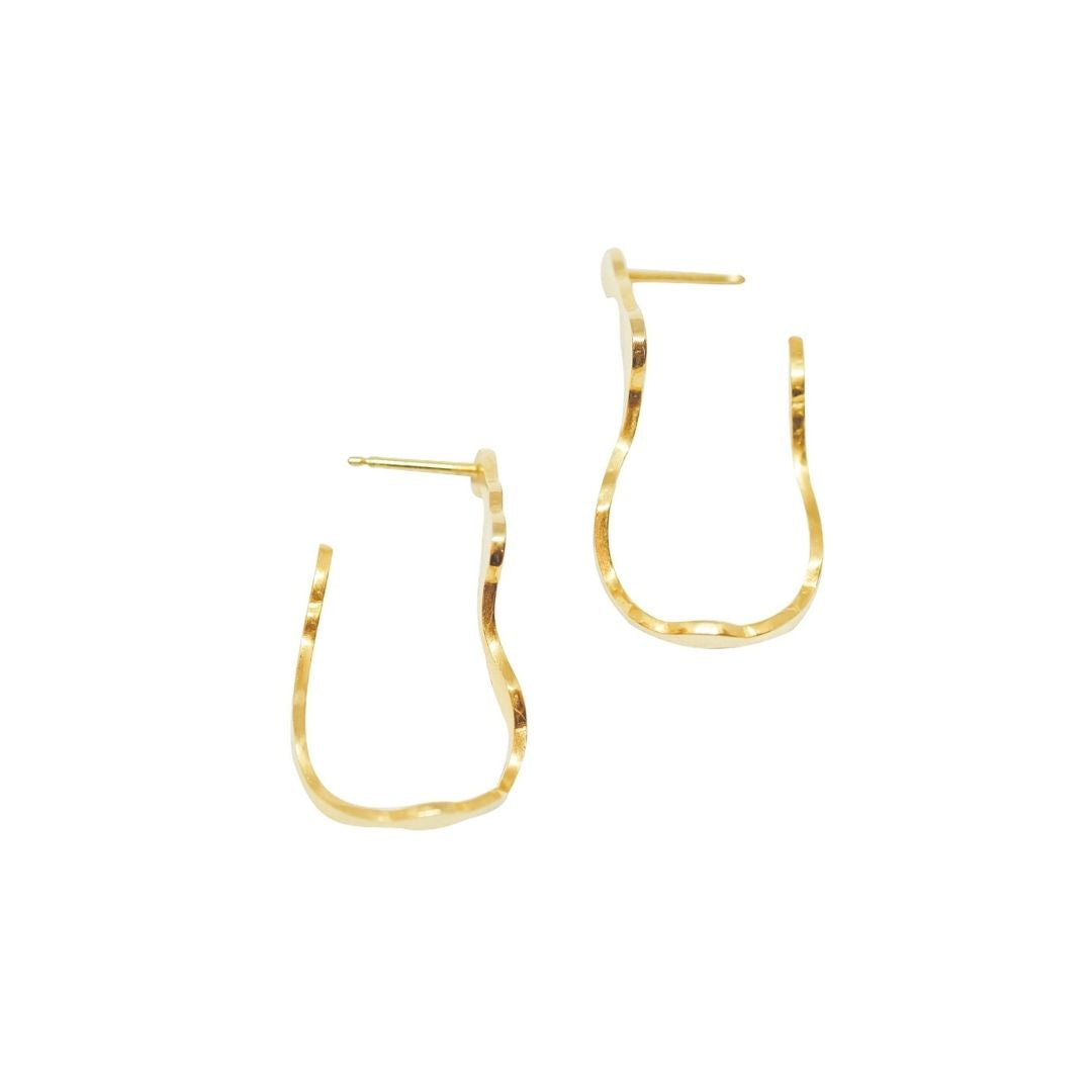 Dulse Earrings, Gold Vermeil - Denisa Piatti Jewellery